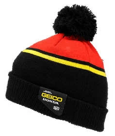 Bonnet Pompom Geico / Honda Noir 100%