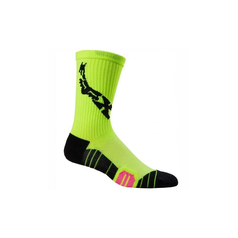 CHAUSSETTES FOX 8'' RANGER CUSHION LUNAR JAUNE FLUO 1 CHAUSSETTES FOX 8'' RANGER CUSHION LUNAR JAUNE FLUO