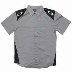 Chemise Pit Track Woven Gris Oakley