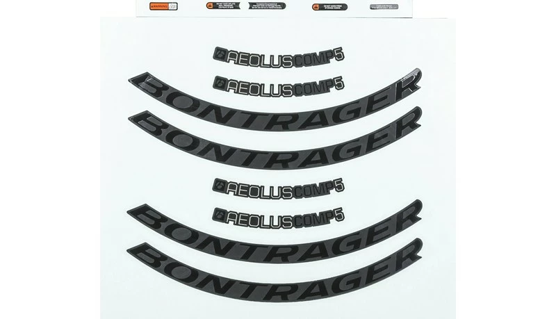 Autocollant Bontrager Aeolus Comp Noir / Anthracite Avant / Arrière 1 Autocollant Bontrager Aeolus Comp Noir / Anthracite Avant / Arrière