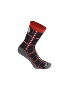 Chaussettes Dotout Checked Socks Rouge
