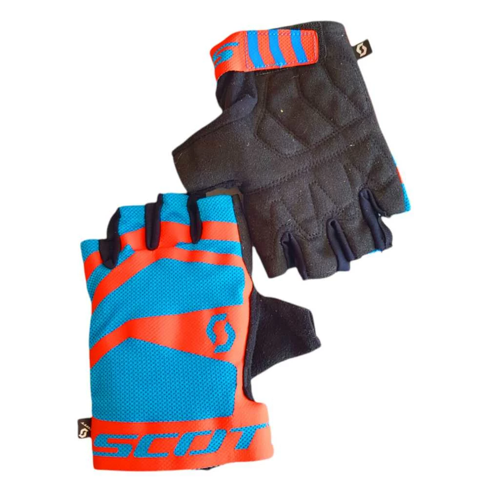 Gants été Court SCOTT Bleu Orange Fluo 1 Gants été Court SCOTT Bleu Orange Fluo