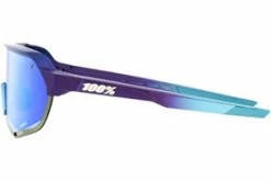 Lunettes De Soleil S2 Bleu 100% -Velo Grand Magasin lunettes de soleil 100 s2 bleu cote