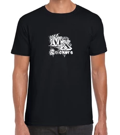 Mx Stickers Tee Shirt Graffiti Noir Mx-Stickers 1 Mx Stickers Tee Shirt Graffiti Noir Mx-Stickers